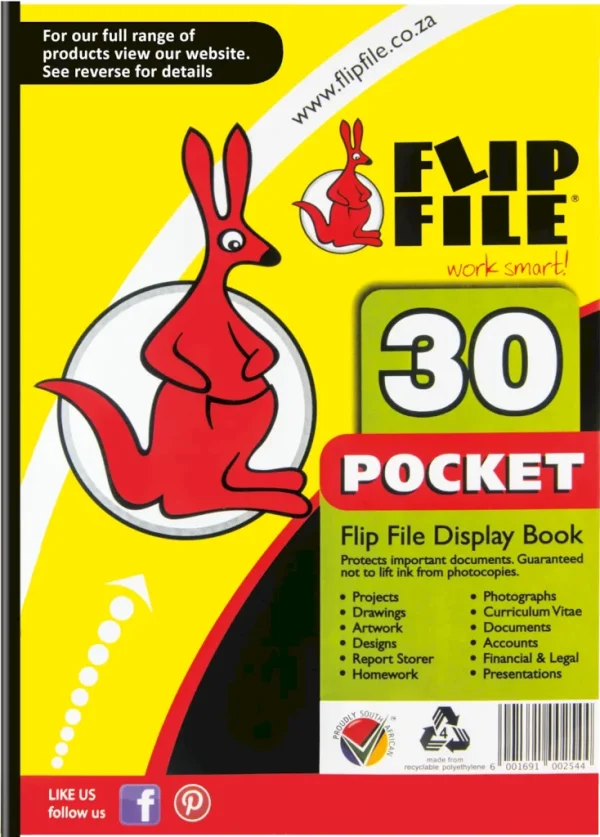 Flip File Display File A4 30 Pocket