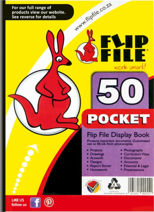 Flip File Display File A4 50 Pocket