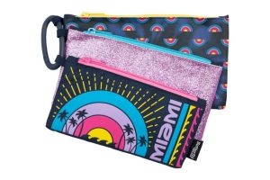 Butterfly Pencil Bag 3 Compartment With Handle