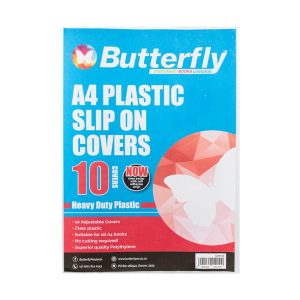 Butterfly Book Cover A4 Plastic Adj 80 Mic 10'S