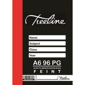 Treeline Note Bk A6 Q/Bound 96Page Jd355