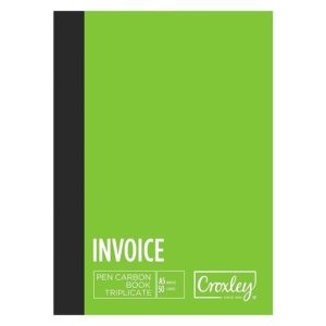CROXLEY INVOICE TRIPLICATE BOOK A5 50 PAGE