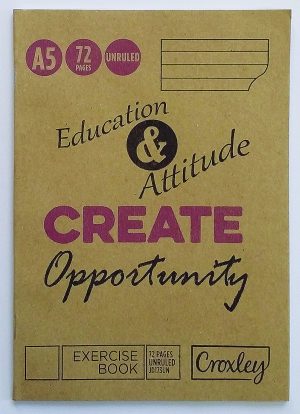 Croxley Exercise Book A5 72 Page Unruled
