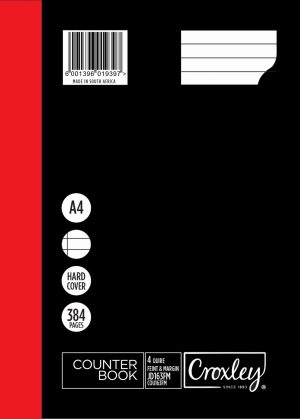 Croxley Counter Book 4 Quire A4 384 Page F/M