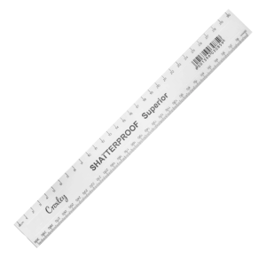 Croxley Ruler Shatterproof Clear 30cm