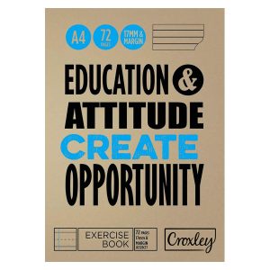 Croxley Exercise Book A4 72 Page 17mm R/M