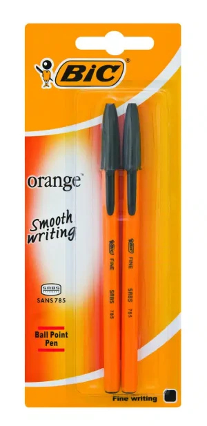 BIC Orange Pen Fine 2Up Black 0,8mm