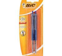 BIC Clic Pen Medium 2Up Blue 1.0mm