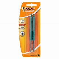 BIC Clic Pen Medium 2Up Green 1.0mm