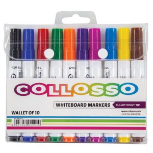 Collosso Whiteboard Markers Wallet of 10