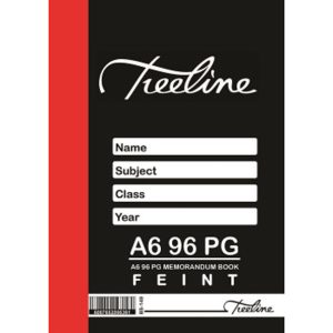 Treeline Note Book A6 96 Page Q/Bound