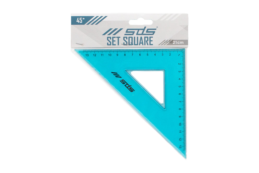 SDS Set Square 45 Degree 21cm
