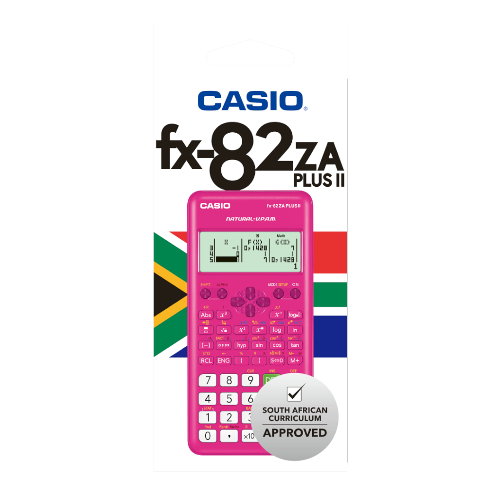 CASIO FX-82ZA PLUS II SCIENTIFIC CALCULATOR PINK