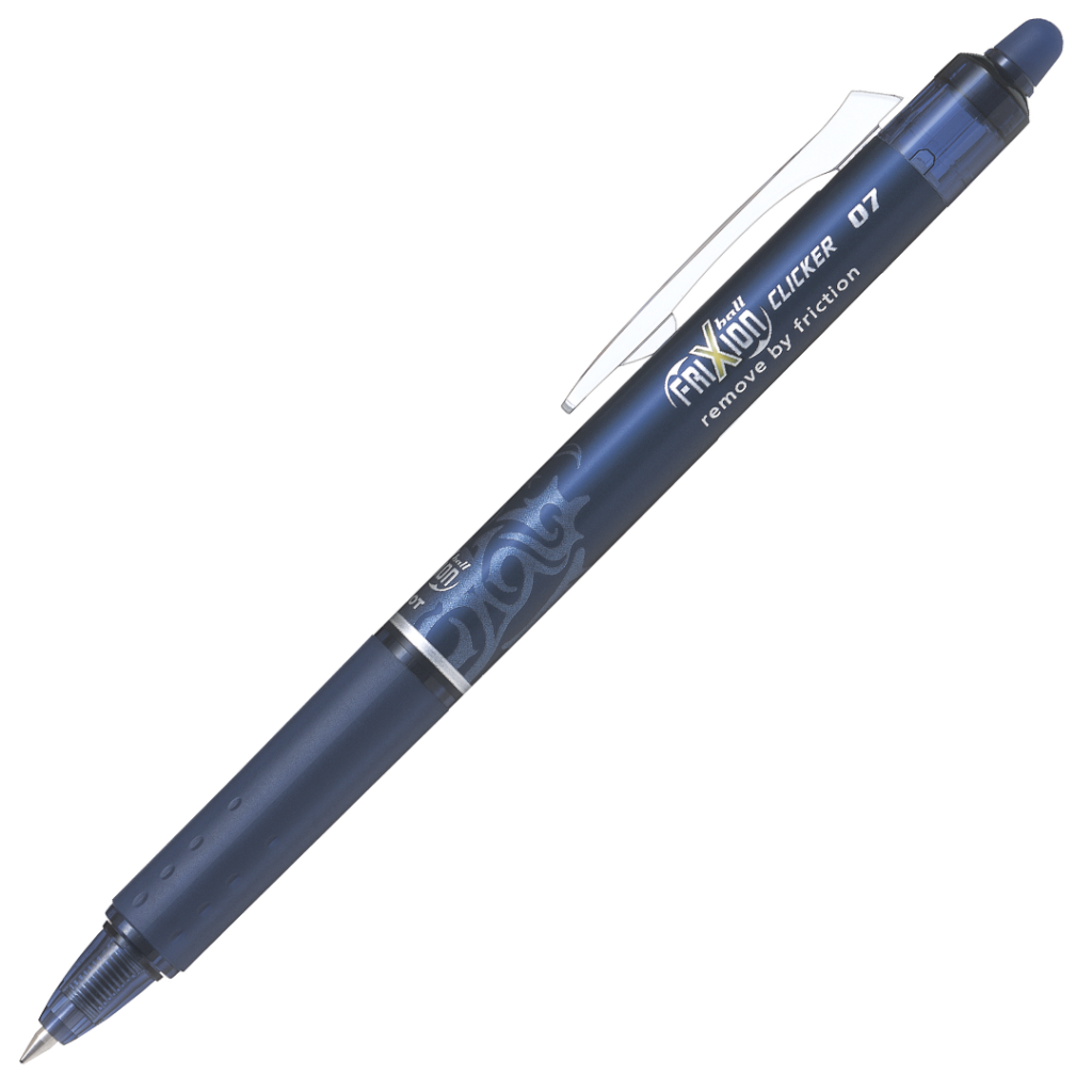 PILOT FRIXION CLICKER PEN BLACK BLUE 0,7MM