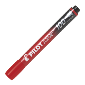 Pilot Permanent Marker Bullet Point Red