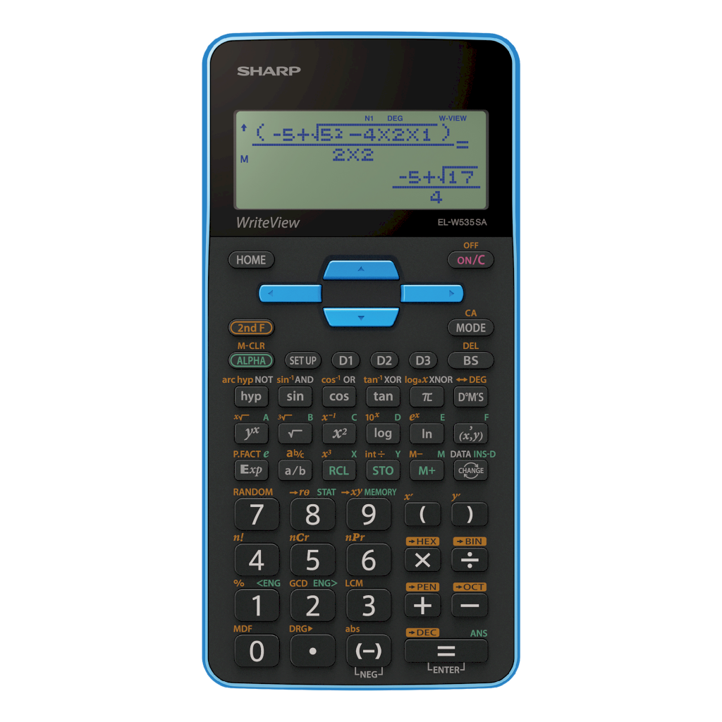 SHARP EL-535 SCIENTIFIC CALCULATOR 422 FUNCTIONS BLUE