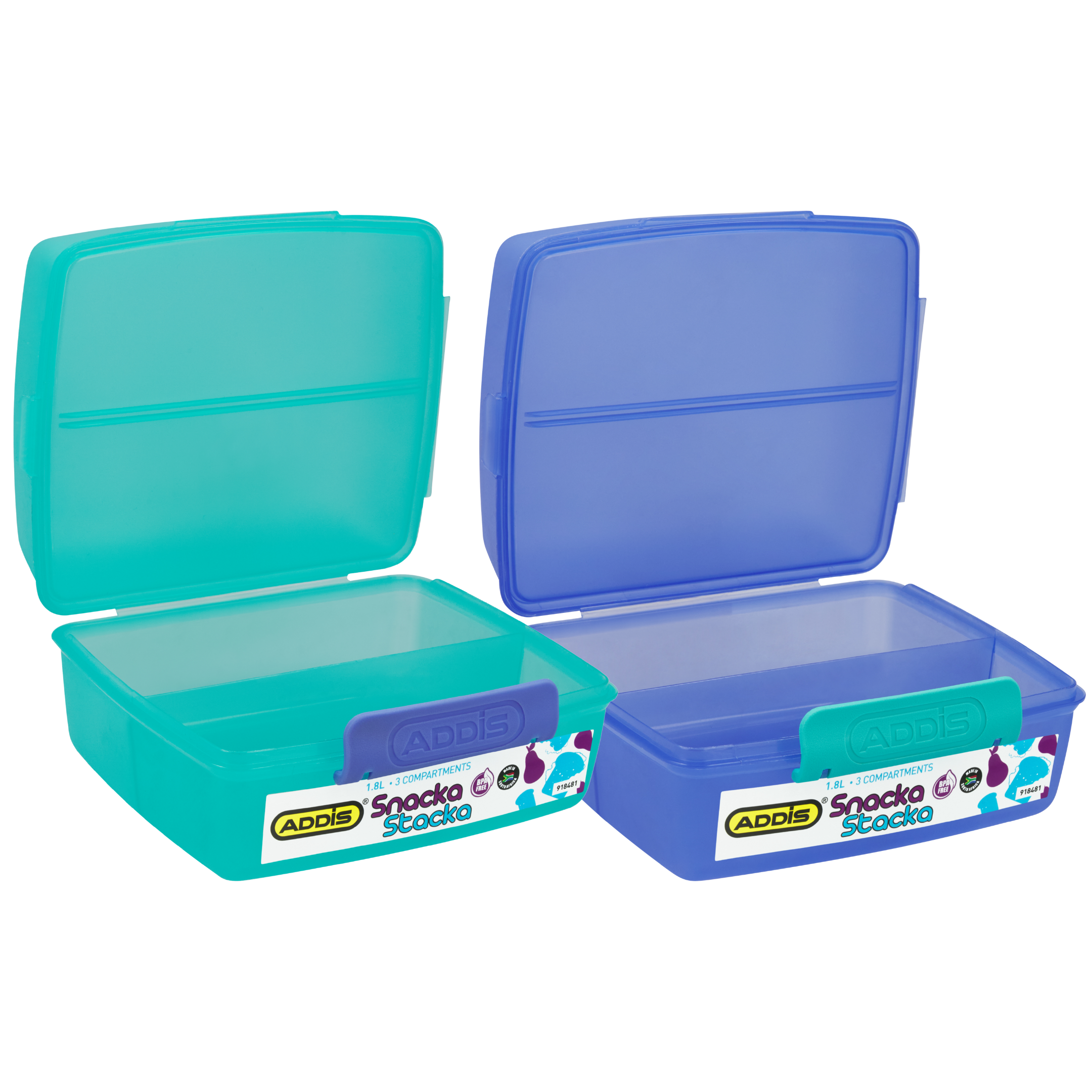 ADDIS SNACKA STACKA LUNCH BOX ASSORTED