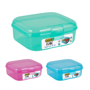 ADDIS CUBE LUNCH BOX 1,1L ASSORTED