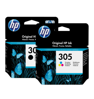 HP 305 STANDARD BLACK & TRI-COLOUR BUNDLE + FREE GIFT