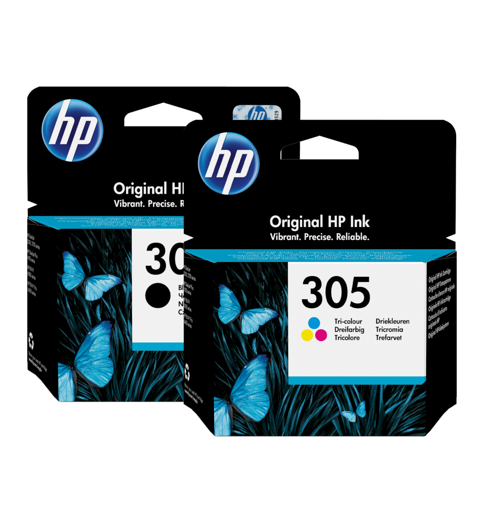 HP 305 STANDARD BLACK & TRI-COLOUR BUNDLE + FREE GIFT