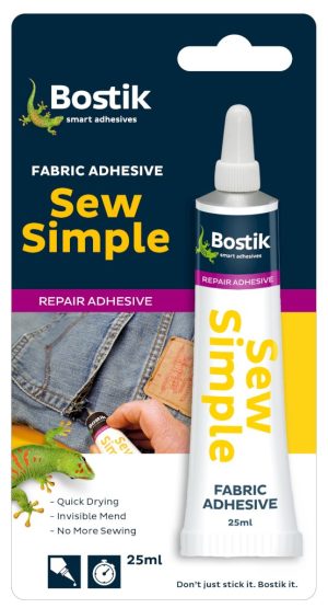 BOSTIK SEW SIMPLE FABRIC ADHESIVE 25ML