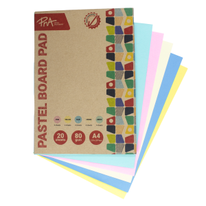 PNA Pastel Board Pads Assorted A4 20 Sheet