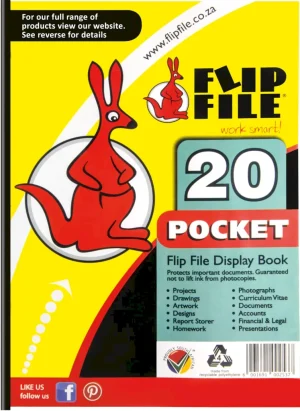 FLIP FILE DISPLAY FILE A4 20 POCKET