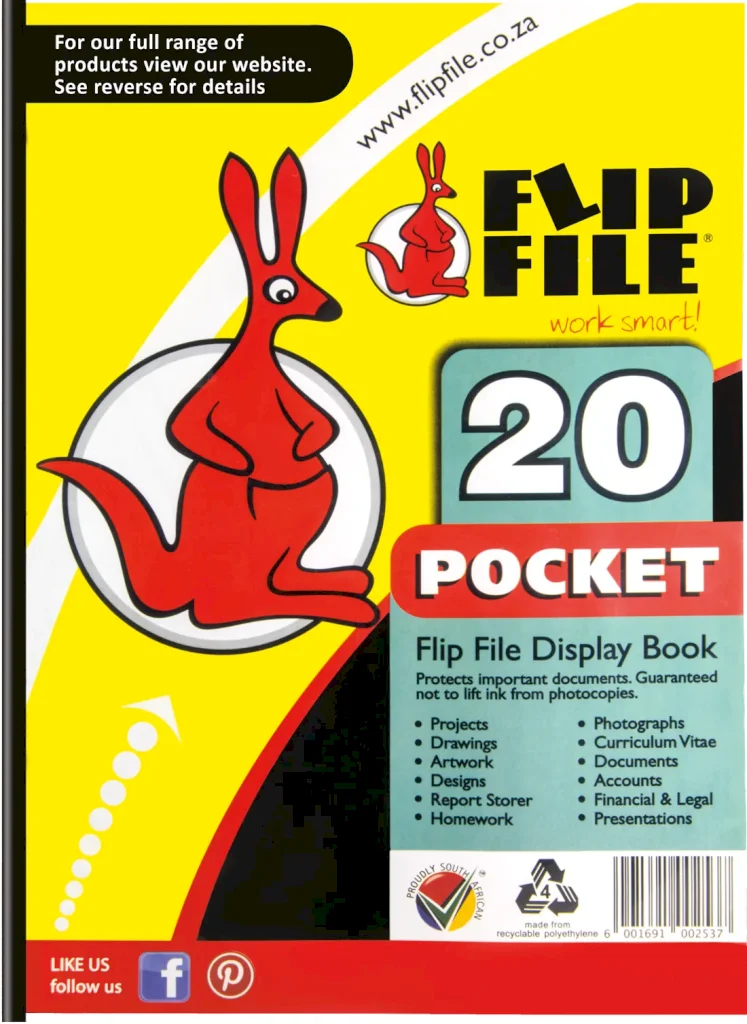 Flip File Display File A4 20 Pocket
