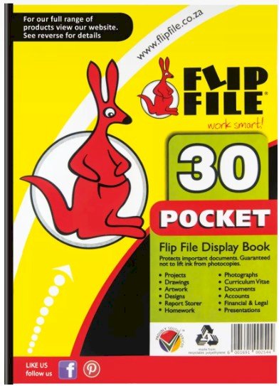 Flip File Display File A4 30 Pocket