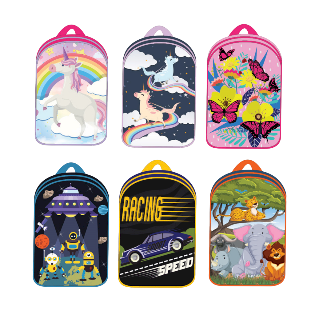 NURSERY SCHOOL BAG SMALL ASSORTED