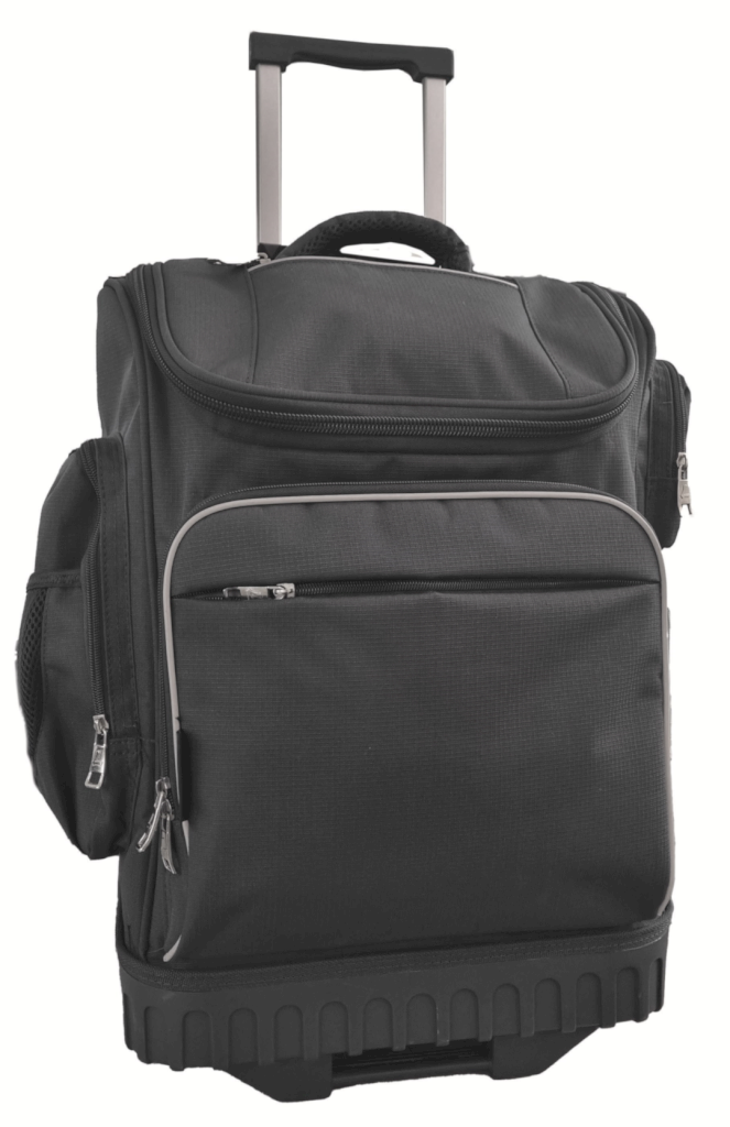 LONGBOARD CRUISER HARDBASE TROLLEY BACKPACK PLAIN BLACK