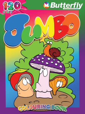 BUTTERFLY COLOURING BOOK JUMBO 120 PAGES
