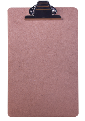 TREELINE CLIP BOARD MASONITE A4 380MMX240MM