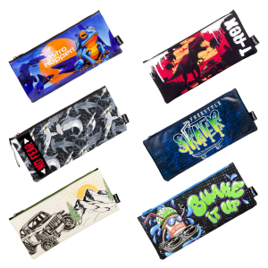 BUTTERFLY FLAT BOYS PENCIL BAG NYLON 33CM