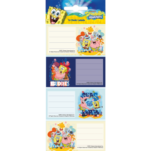 SAG BOOK LABELS SPONGEBOB