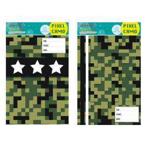 SAG BOOK JACKETS PRE-CUT PIXEL CAMO A4