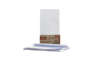 PNA Self Seal Envelopes Opaque Dlb White Pack of 25