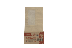 PNA Self Seal Envelopes Window Manilla Dlb Pack of 25