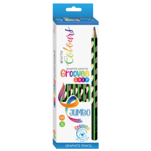 Iwrite Groove Jumbo Pencils HB Pack of 6