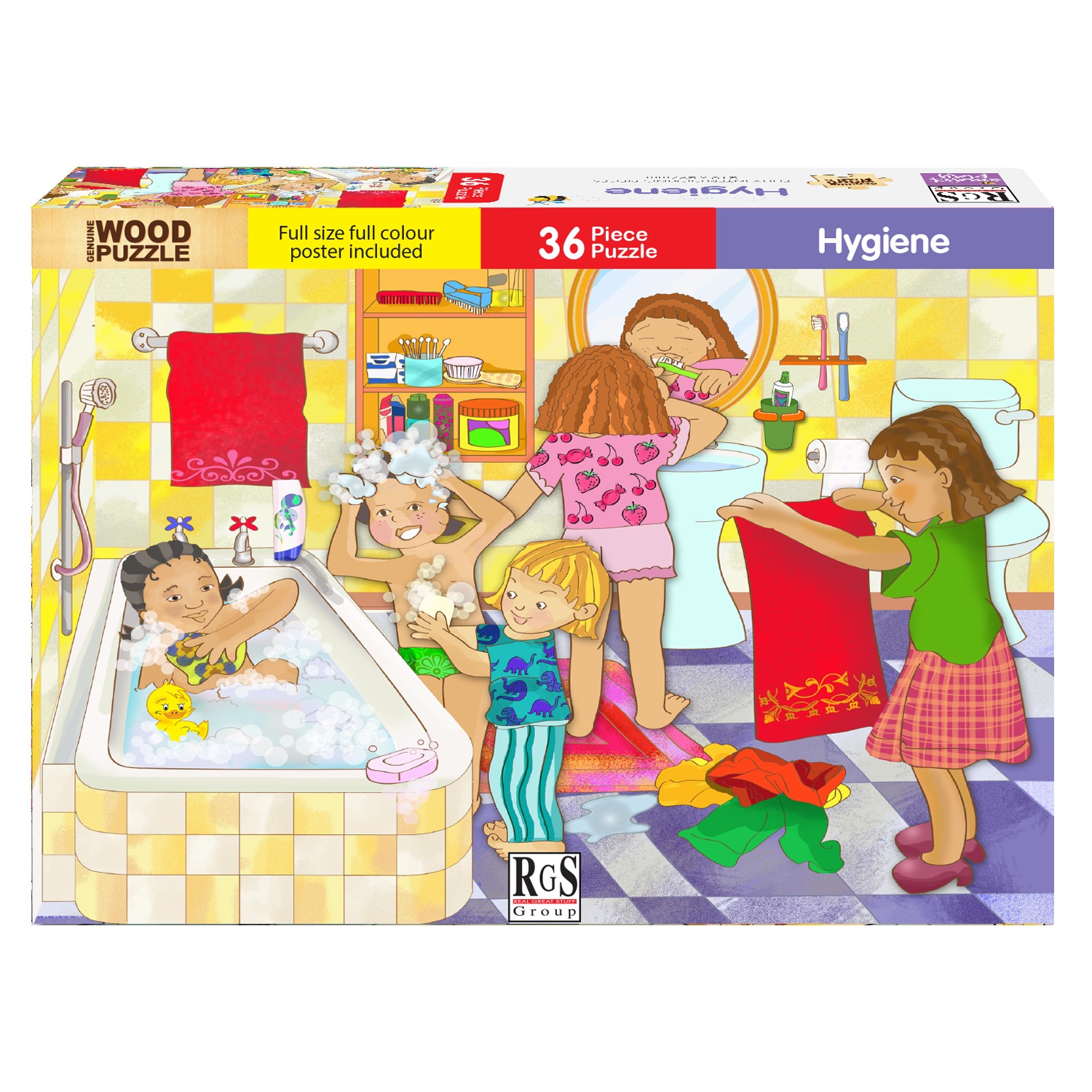 RGS HYGIENE WOODEN PUZZLE A4 36 PIECE