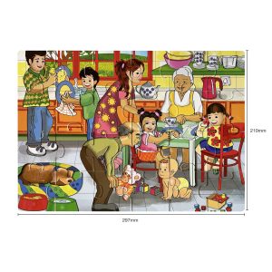 RGS MY FAMILY WOODEN PUZZLE A4 24 PIECE