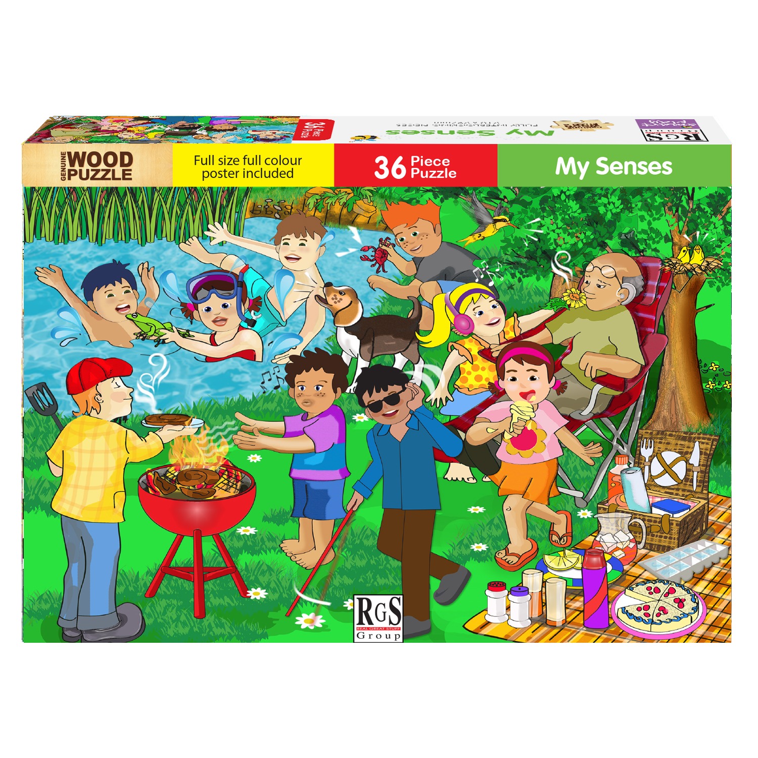RGS MY SENSES WOODEN PUZZLE A4 36 PIECE