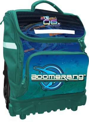 BOOMERANG XXL BIG-WHEEL HARDBASE TROLLEY BOYS TURQUOISE