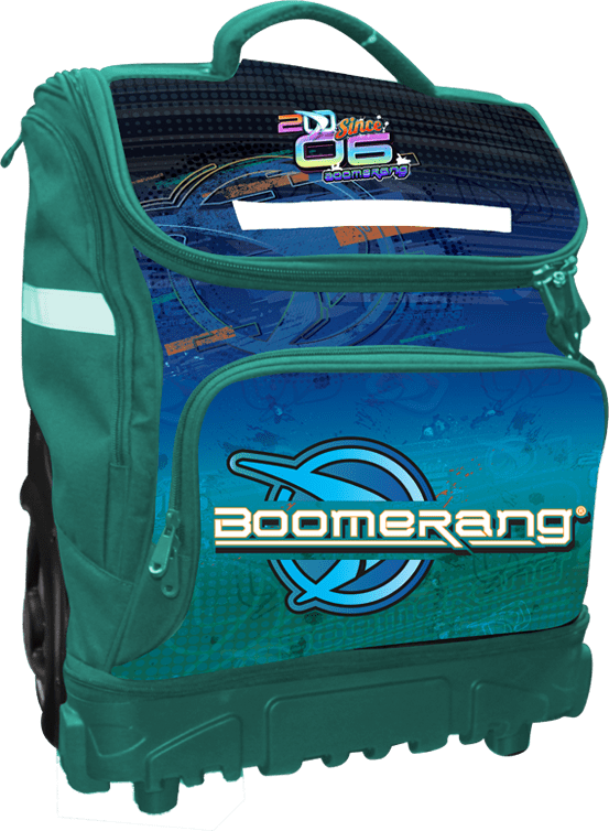BOOMERANG XXL BIG-WHEEL HARDBASE TROLLEY BOYS TURQUOISE