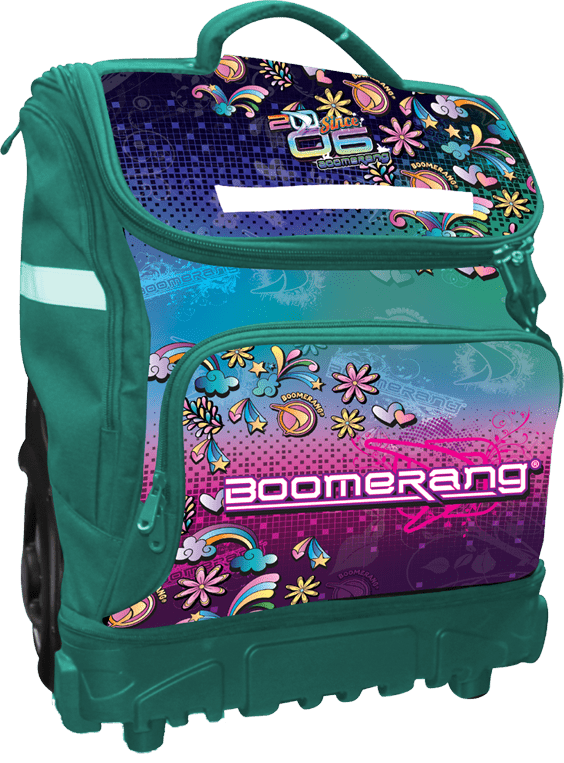 BOOMERANG XXL BIG-WHEEL HARDBASE TROLLEY GIRLS TURQUOISE