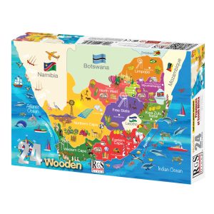 RGS MAP OF SOUTH AFRICA WOODEN PUZZLE A4 24 PIECE