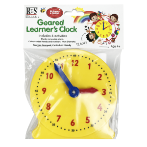 RGS GEARED LEARNER CLOCK 10CM
