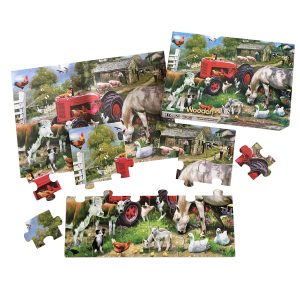 RGS FARMYARD WOODEN PUZZLE A4 24 PIECE