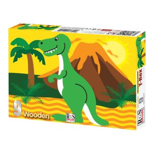 RGS T-REX WOODEN PUZZLE A4 9 PIECE