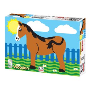 RGS HORSE WOODEN PUZZLE A4 9 PIECE